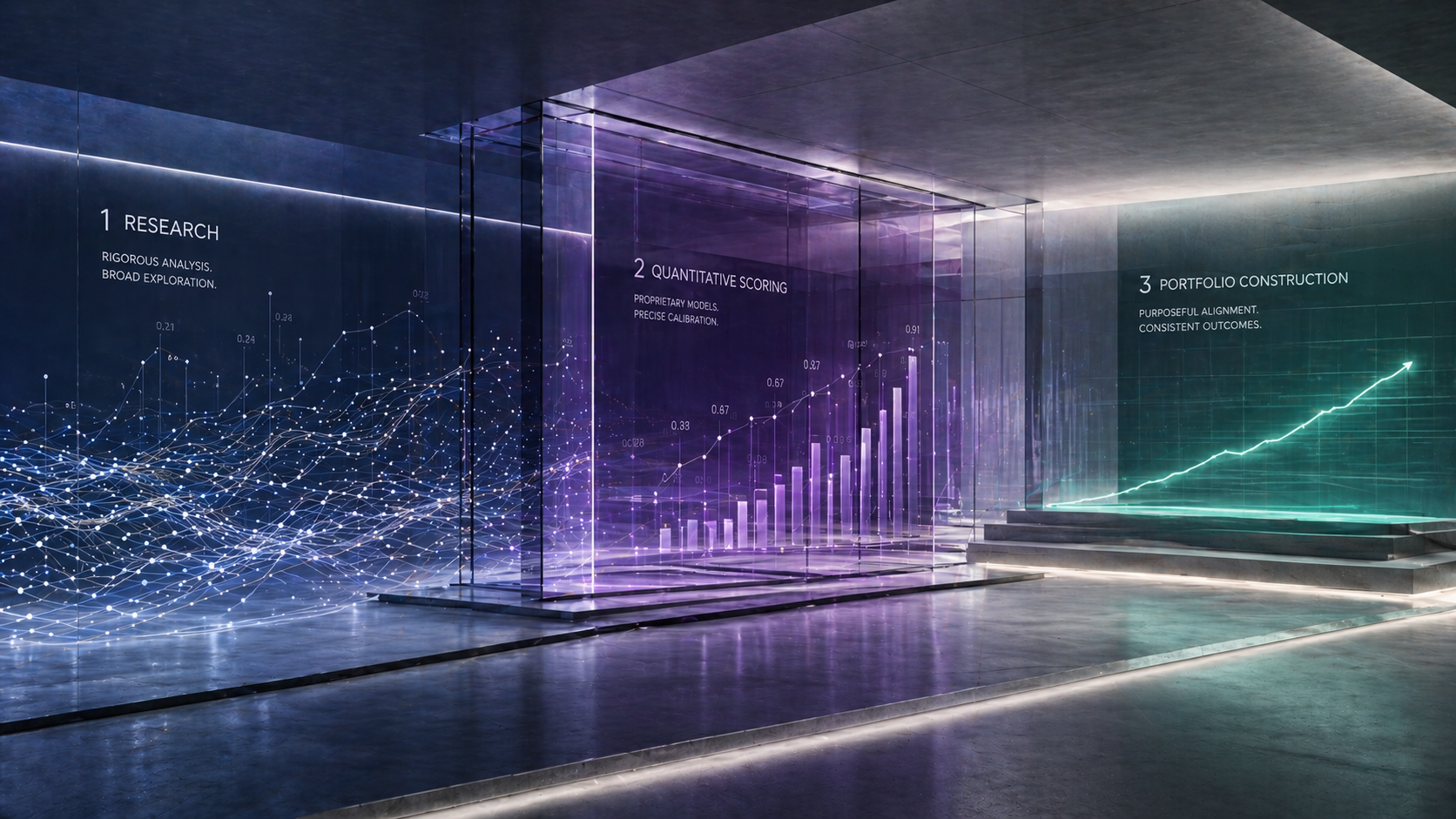 Futuristic data-driven architectural flow